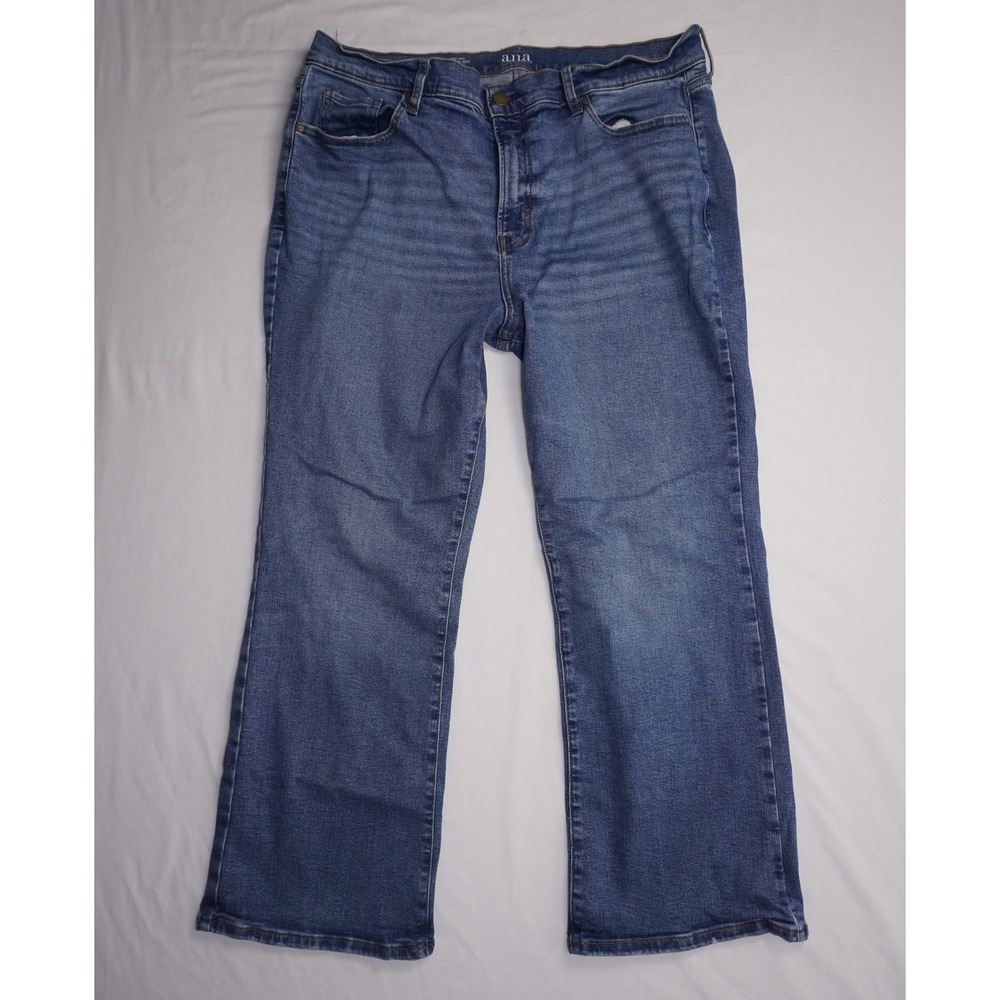 A.N.A 18P Short High-Rise Vintage Boot Blue Denim Jeans
